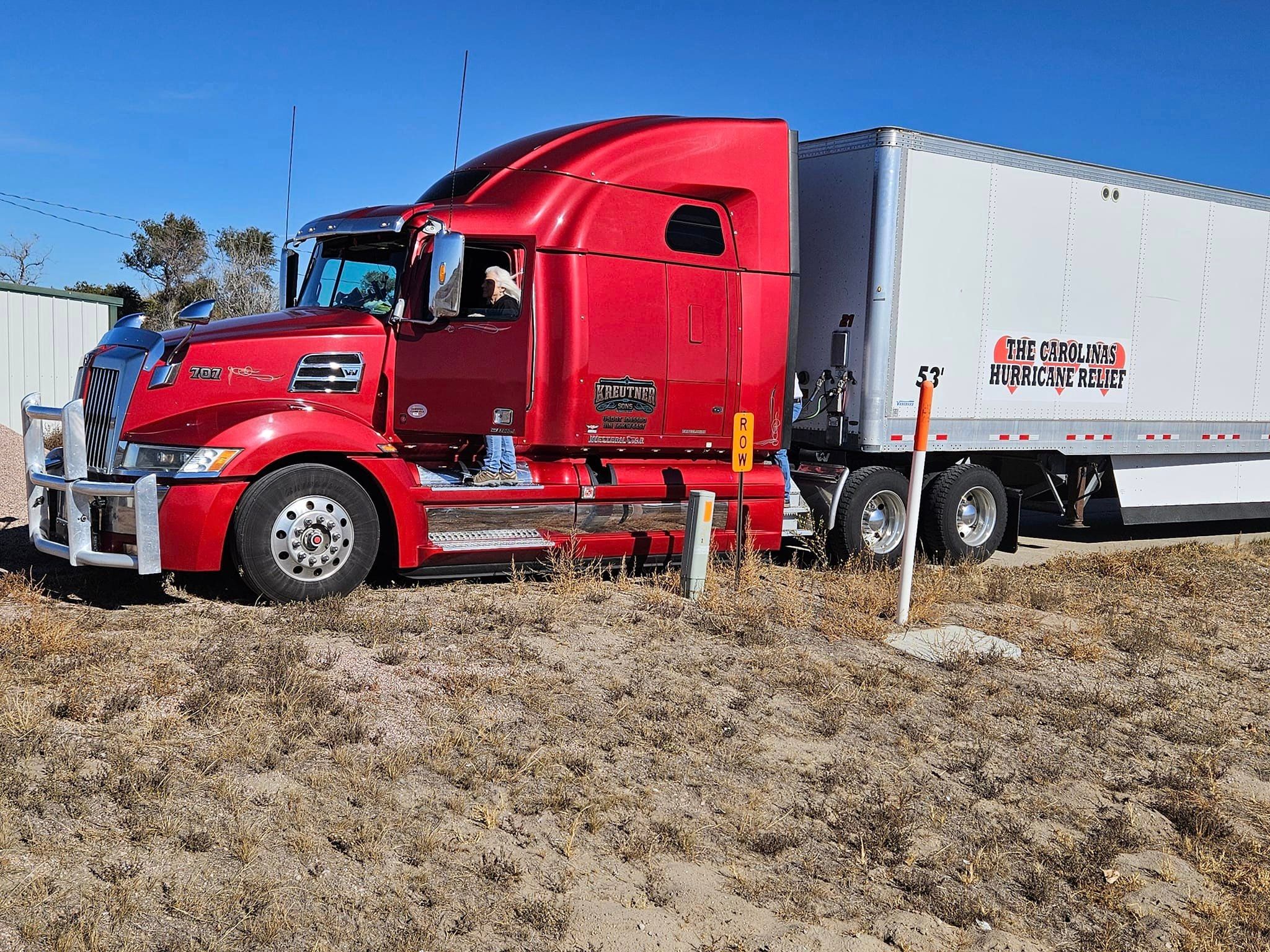 Truckload of supplies for hurricane victims leaves Gordon for the East