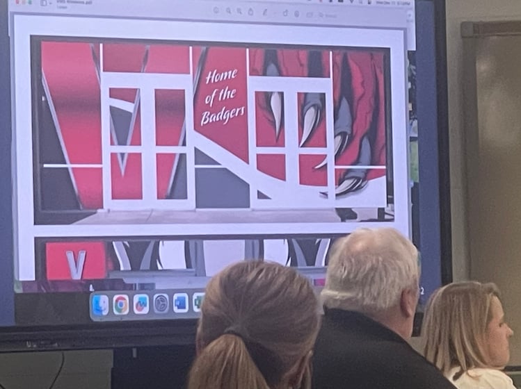 Valentine Middle School entryway could see a facelift