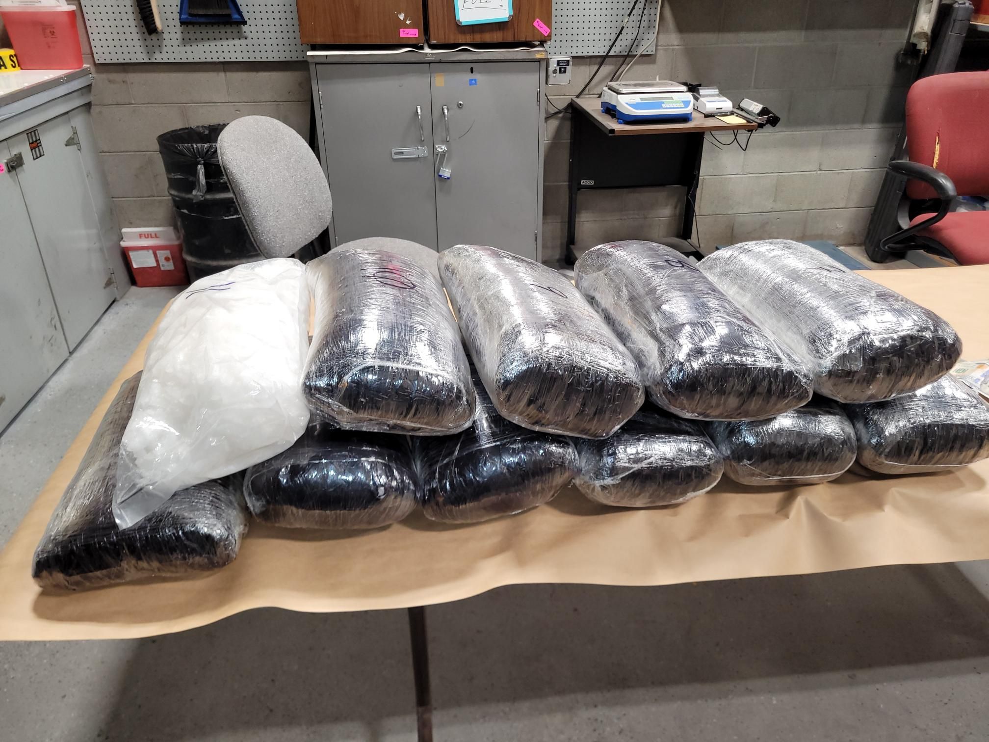 Two Canadians arrested for possessing 110 pounds of suspected meth near North Platte