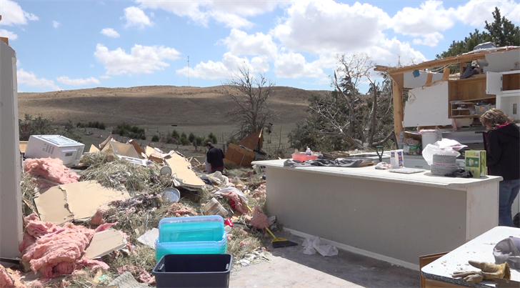 Massive tornado destroys Ashby home, flattens buildings, kills livestock