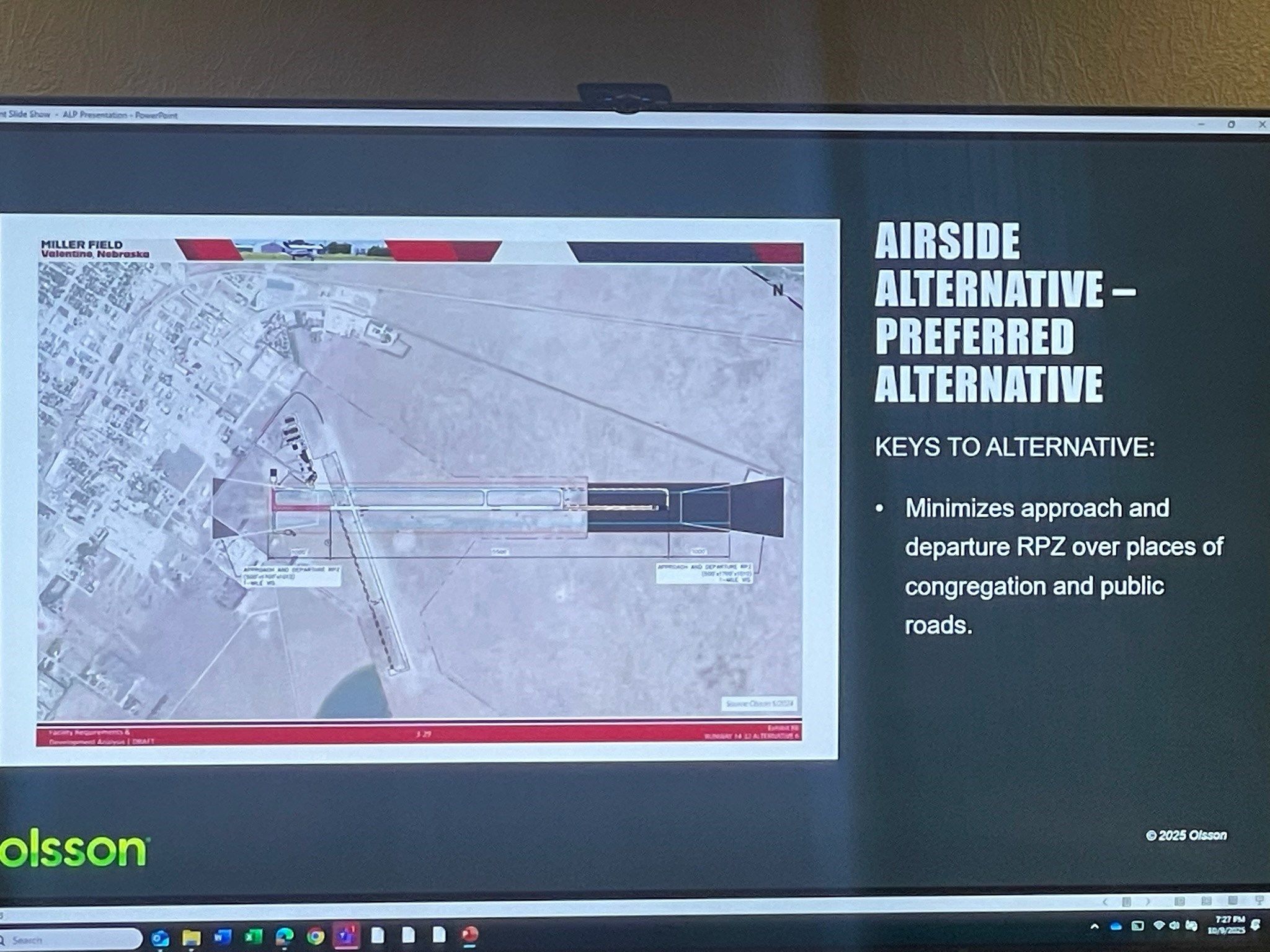 Miller Field possible plan for extending runway